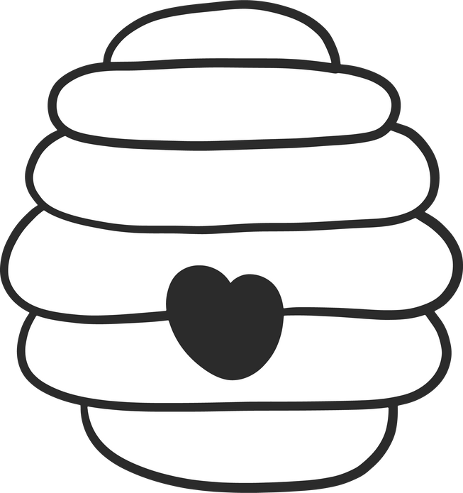 beehive outline icon